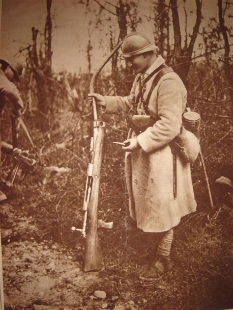 French Soldier With A German Mauser 13 Mm Tank Gewehr M1918 The World