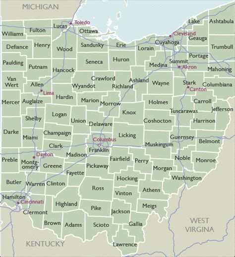 Ohio Zip Code Wall Map Basic Style By Marketmaps Maps Of Ohio