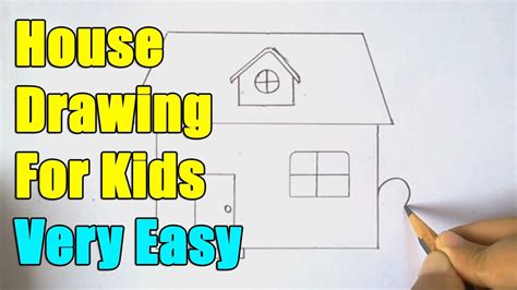 How To Draw A House House Drawing For Kids Drawing For Kids House