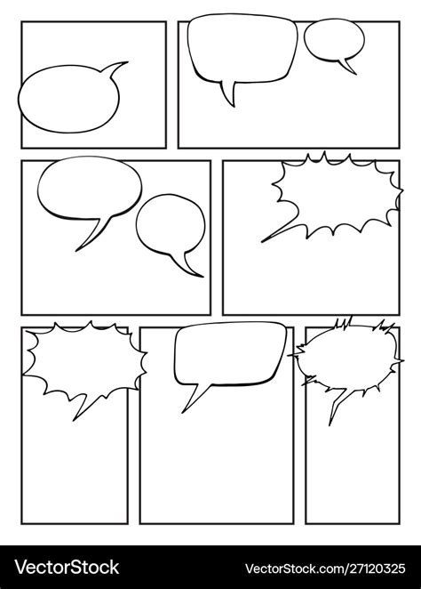 Blank Comic Book Template Blank Comic Book Template For Kids For