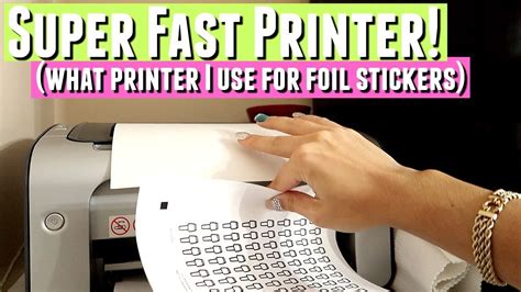 Hp is known for its innovative technology. SUPER FAST PRINTER & what printer to use to make foiled ...