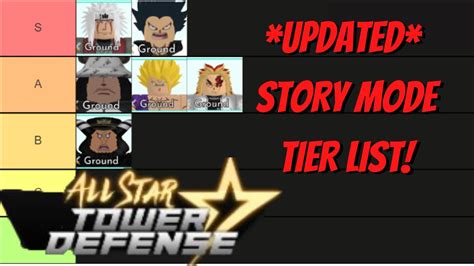Old All Star Tower Defense Story Mode Tier List Youtube