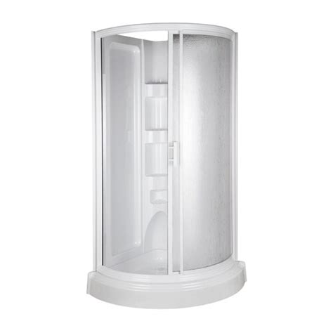 For those that are elderly, handicapped or who envision aging at home, search for kits and surrounds that are. Aqua Glass 78-in H x 37-3/4-in W x 37-3/4-in L High Gloss ...
