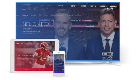 You can't get nfl network or nfl redzone on hulu + live tv, but you do have access to fox so you can still stream some thursday night matchups. Live Sports | Watch Games and Stream Sports Online | Hulu
