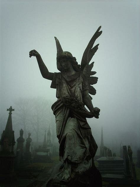 Dark Angel Angel Statues Cemetery Angels Statue