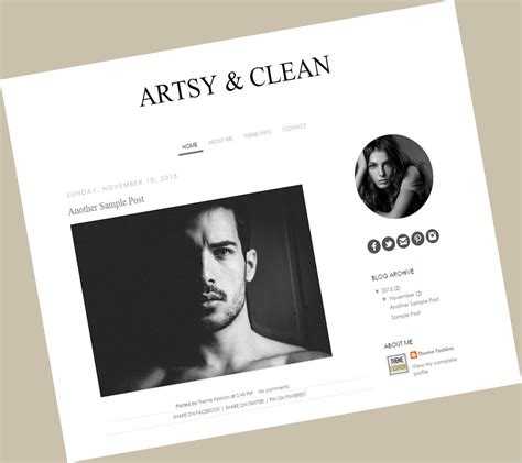 Free Blogger Template - Artsy and Clean