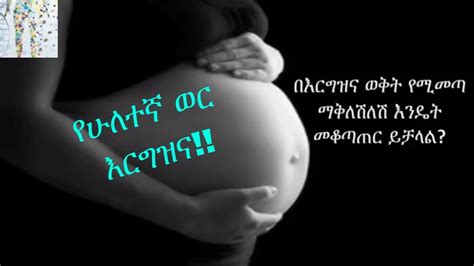 What To Expect On Second Month Pregnancy የሁለተኛ ወር የእርግዝና Youtube