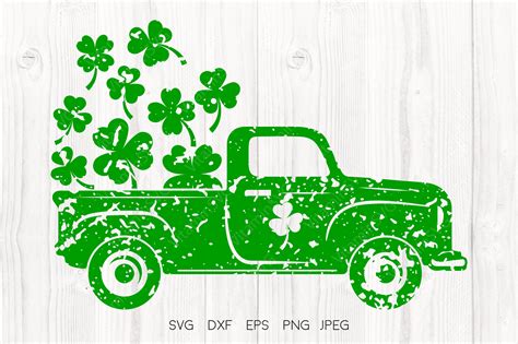 Distressed St Patrick S Day Truck SVG Graphic By VitaminSVG Creative