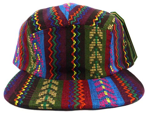 Blank 5 Panel Aztec Camp Hats Caps Multicolored Pattern