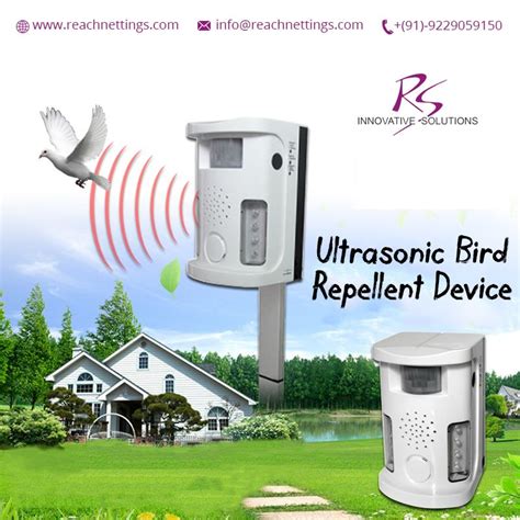 Ultrasonic Bird Repellent Device Produces Powerful Sound Waves To Keep