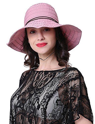 Women S Packable Extra Large Brim Floppy Sun Hat Reversible Upf 50 Beach Sun Bucket Hat Women