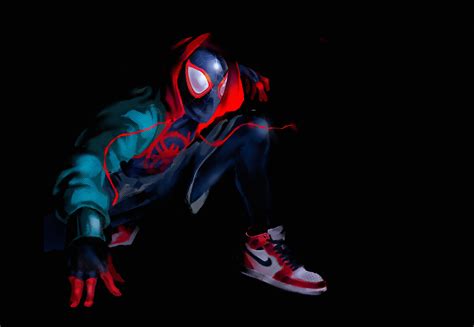 Spiderman Miles Morales Nike Air Jordan Hd Superheroes 4k Wallpapers