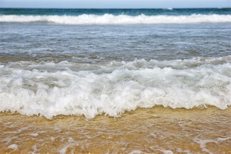 Waves At The Beach Sea Background Image Free