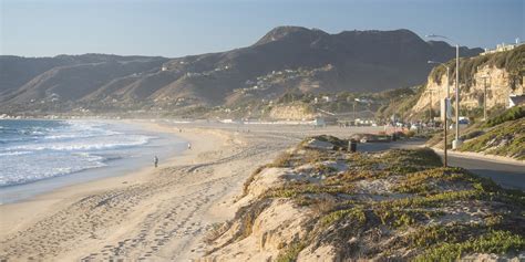 There is a long boardwalk that extends much of the length of the zuma beach which is 2.7 miles (4.3 km.) long. Zuma Beach County Park + Westward Beach | Outdoor Project