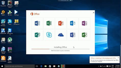 How To Install Microsoft Office On Windows 10 Youtube