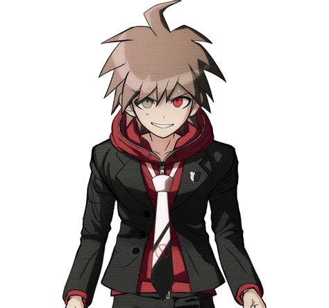 An Anime Character With Long Hair Wearing A Black Jacket And Red Scarf