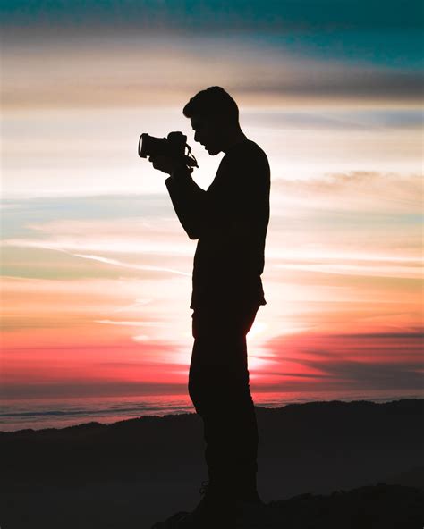 Silhouette Man Camera And Profile Hd Photo By Michael Henry