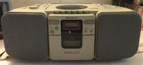Vintage Sony Cfd Cd Radio Cassette Corder Boombox Mega Bass
