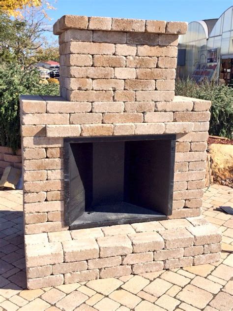 Simple And Elegant Outdoor Fireplace Kit By Whiz Q Stone This Kit
