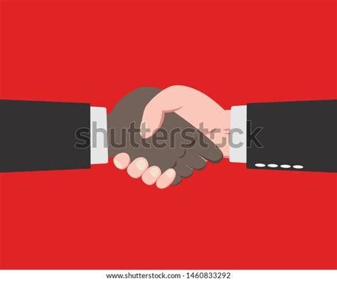 Hand Businessman Making Handshakemaking Agreementbusiness Meeting Stock