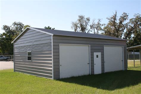 20x25x10 A Frame Metal Double Garage 245 Evans Sheds And More 336 469 1170