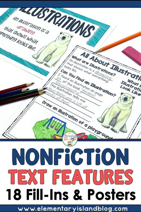 These Nonfiction Text Features Worksheets And Posters Are Great In