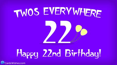 Find & download free graphic resources for birthday card. Happy 22nd Birthday Wishes - Cards Wishes