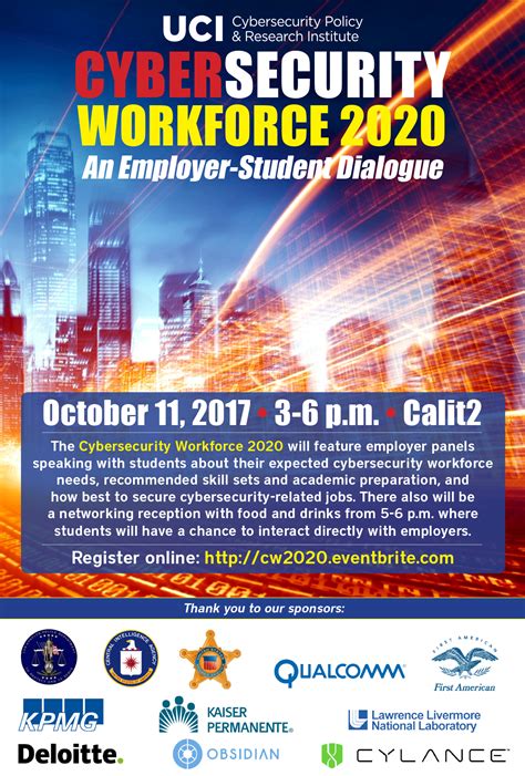 Cpri Event Cybersecurity Workforce 2020 On Oct 11 Uci