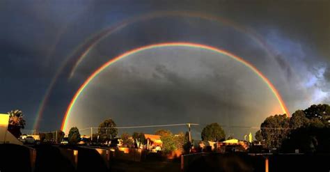 A Rare Quadruple Rainbow Spotted In Busselton City Western Australia
