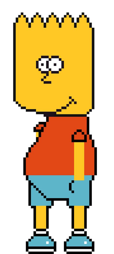 Bart Simpson Pixel Art Rpixelart