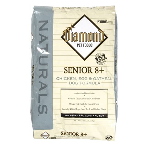 Formulated specifically for puppies, this food contains omega fatty acids, antioxidants and more. Diamond Naturals Senior 8+ 35 lb. Dry Dog Food 952711
