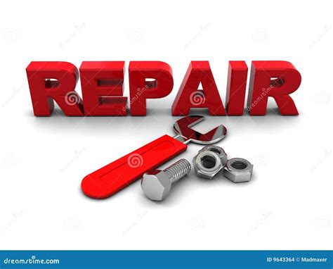 Repair Sign Stock Images Image 9643364