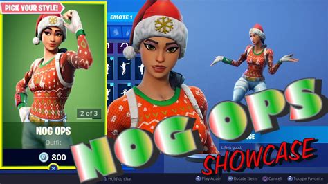 Fortnite Nog Ops Showcase Youtube