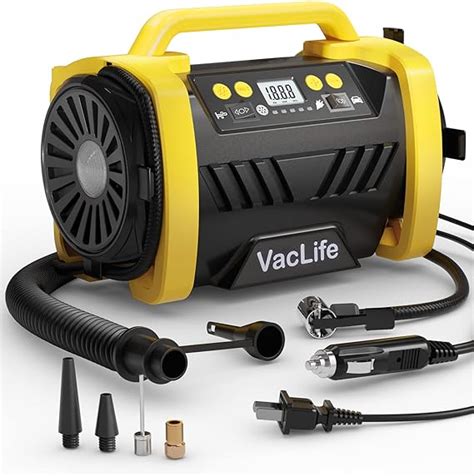 Vaclife Tire Inflator Portable Air Compressor 12v Dc110v
