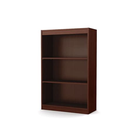 South Shore Axess 3 Shelf Bookcase Royal Cherry The Home Depot Canada