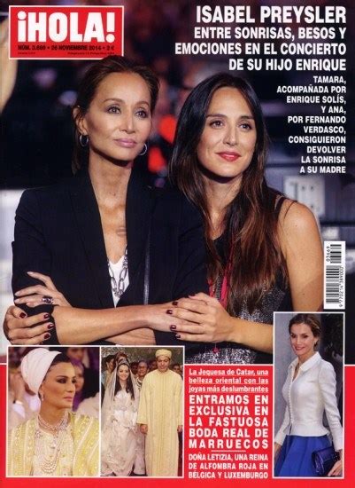 Isabel Preysler Y Tamara Falc En El Concierto De Enrique Iglesias Portada De Hola Fotos