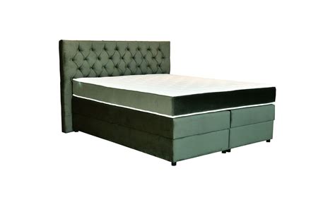 Sierra Boxspring Krevet 180x210x120 Cm Sa Spremnikom Zeleni Emmezeta