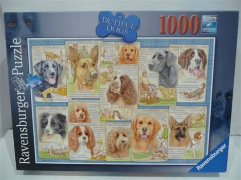 Ravensburger 1000 Piece Jigsaw Puzzle Dutiful Dogs Completevgc £399