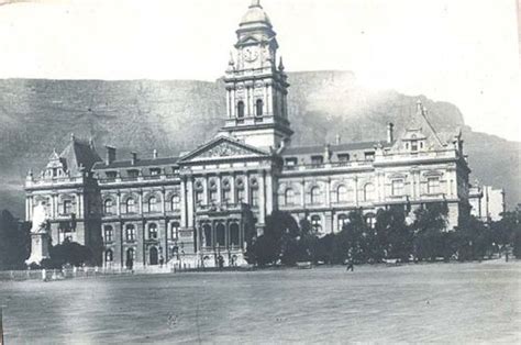 Nelson mandela made his first public speech from the front balcony here after being released from prison in february 1990. Cape Town City Hall in 1800s before the Anglo Boer War ...