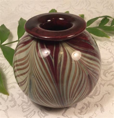 1977 California Art Glass Vase By Renowned Glass Artist Loren Etsy