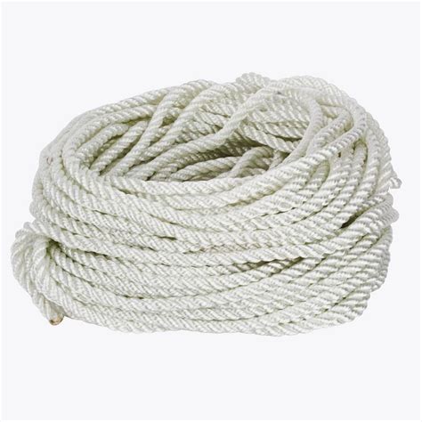 Everbilt 38 In X 100 Ft White Twisted Nylon And Polyester Rope 17995