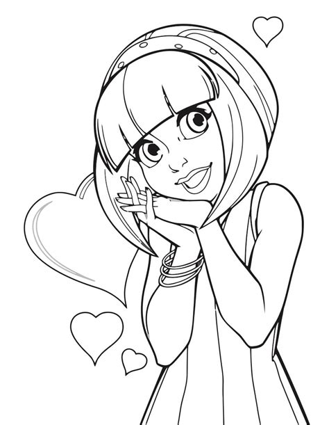 Adorable Stephanie Lazy Town Coloring Page Download Print Or Color Online For Free