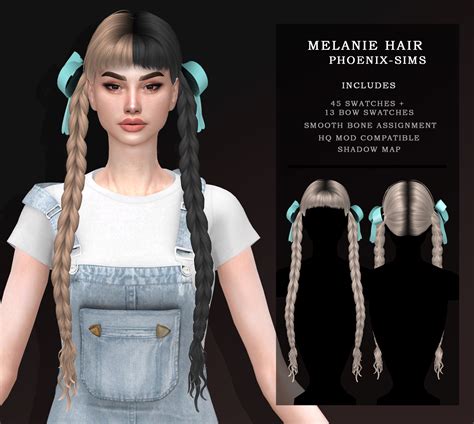 Sims 4 Hairs ~ Phoenix Sims Melanie Hair