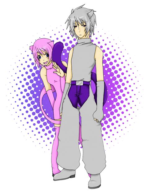 Gijinka Mew And Mewtwo By Deepestsilence On Deviantart