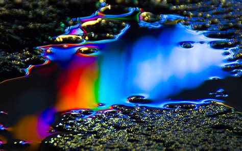 wb22-oil-dark-floor-rainbow-color-blue-pattern-background-wallpaper