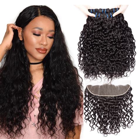 Aliexpress Com Buy Alibele Brazilian Hair Weave Bundles With Closure Or Pcs Water Wave