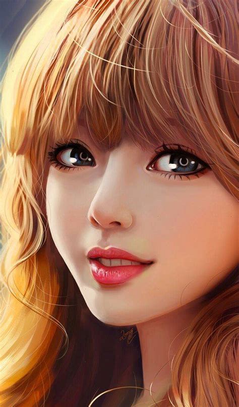 Digital Painting Inspiration 017 Art Japanese Cute Woman In 2020
