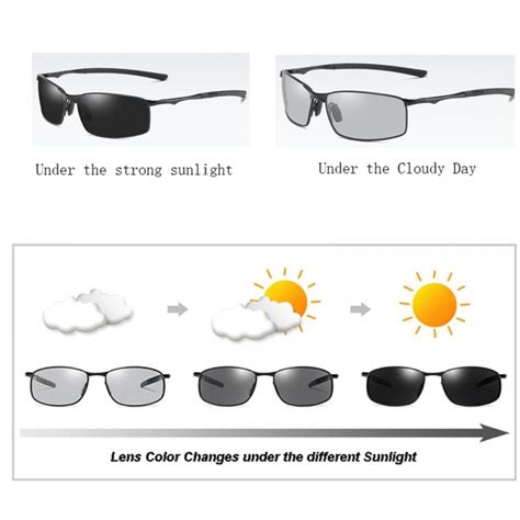 Men S Polarized Photochromic Sunglasses In 2020 Mens Sunglasses Night Vision Sunglasses