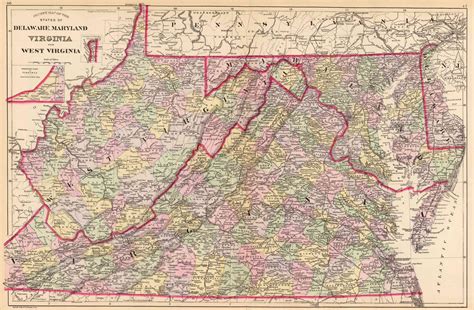 Virginia Historical County Maps