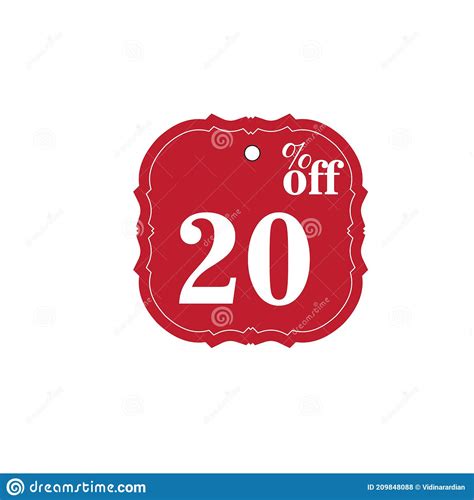 20 Label Discount Template Design Vector Illustrationsale Of Special